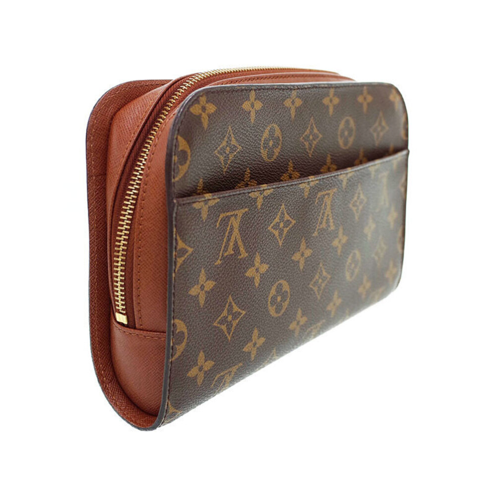 Louis Vuitton Shoulder Brown Leather Orsay Monogram Bag